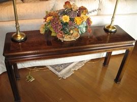 Sofa Table, Matching Lamps...