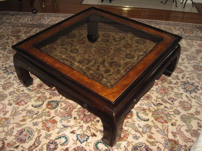 Ming Coffee Table, one of the Beautiful Rugs...