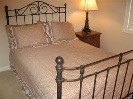 Cambridge Full Size Iron Bed, Mattress...