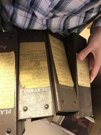 Playbill bound in binders