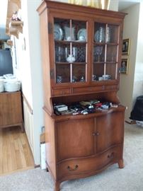 Unique china cabinet by  Lammerts Morganton in excellent condition.