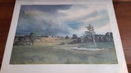 Numbered, signed print by J.R. Hamil, local KC artist.