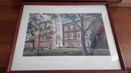 Framed print by J.R. Hamil, local KC artist.