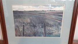 Framed print by J.R. Hamil, local KC artist.