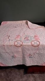 Adorable hand made baby's quilt