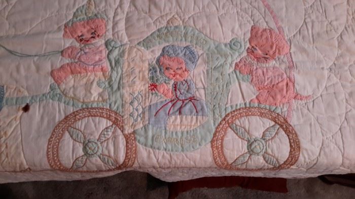 Adorable hand made baby's quilt