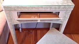 Cute hand painted small desk with matching chair.