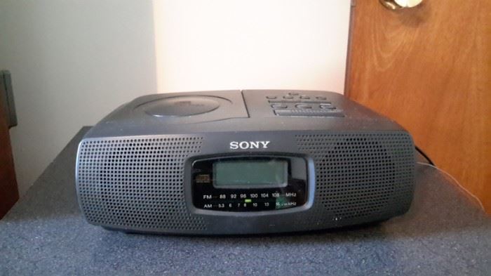 Sony clock radio with cd player.