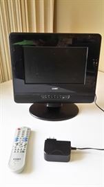 Coby 10.2" TFT LCD TV, with remote.