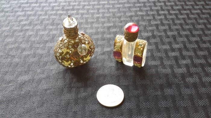 Tiny perfume bottles.