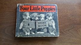 Vintage Four Little Puppies Story Book by photographer Harry Whittier Frees