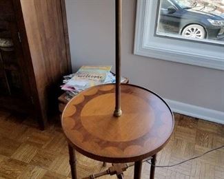 Frederick Cooper lamp table with inlay