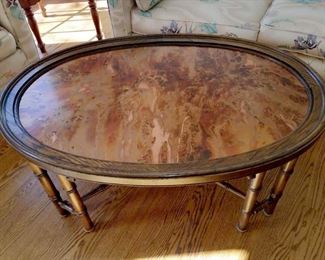 Hickory copper top coffee table