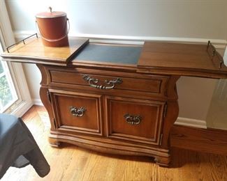 Bombay style sideboard with heat tempered surface