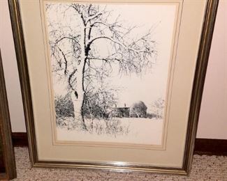 Signed and numbered litho by James H. Wennersten