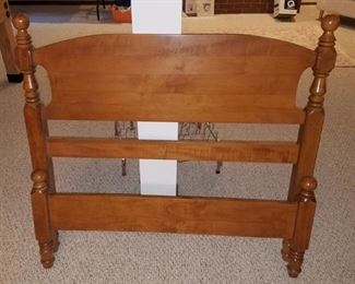 Wood twin headboard and foot board