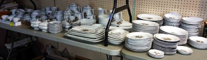 Alfred Meakin Moss Rose China, Over 200 pieces!