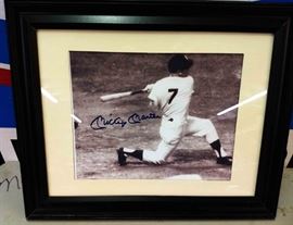 New York Yankees Mickey Mantle Autographed Photograph