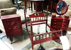 RARE Davis Cabinet "Lillian Russell" SALESMAN SAMPLE 3-piece Bedroom Furniture