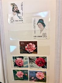 Chinese rose stamps