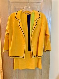 Vintage yellow and black suit