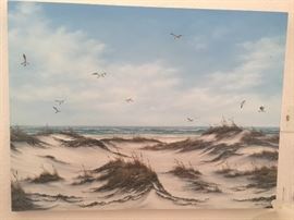 Signed Seascape by Arlene Morgan 