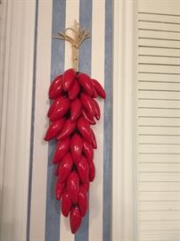 Hot Chili Peppers Wall Hanging Ceramic