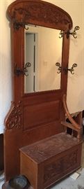 Antique Hall Tree