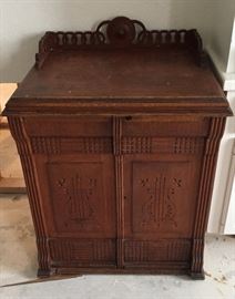 Antique Treadle Sewing Machine Cabinet