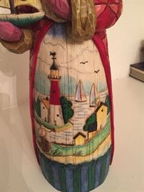 Jim Shore Santa Lighthouse and Sailboat