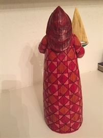 Backside of Jim Shore Santa Lighthouse and Sailboat