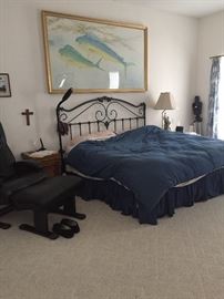 Wrought Iron King Size Bedroom Set, Nightstands