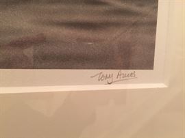 Signed Tony Ames Reddish Egret Two Print