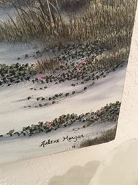 Signed Seascape by Arlene Morgan 