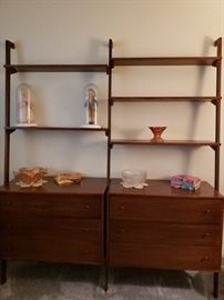Midcentury bookcase with storage