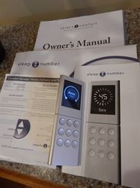 SLEEP NUMBER BED AND REMOTE CONTROL