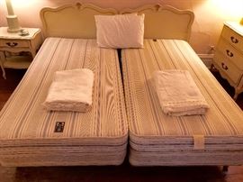 Sterns & Foster provincial twin beds great shape