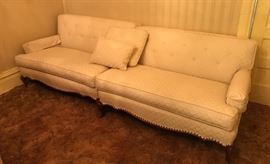 2 pc White Provincial couch