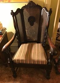 Antique Wing back Chair-heavy duty Walnut