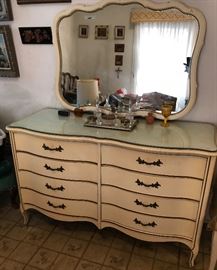 Style house Exclusive Provincial Dresser w mirror & fitted glad top