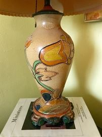 Beautiful Enamelware Floral lamp