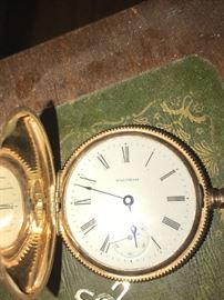 1896 Waltham 14k gold pocket watch!