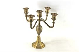 Brass candlestick holder