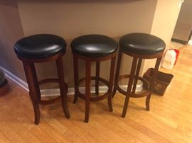 Bar stools! Sturdy for when you have that third glass of wine! (And good for you!)