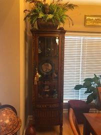 ornate glass display case
