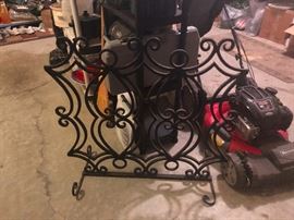 Black wrought iron art