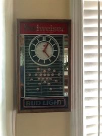Budweiser light-up sign
