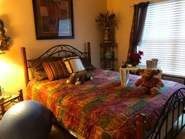 Nice double bed, nearly new mattress set--hardly slept on