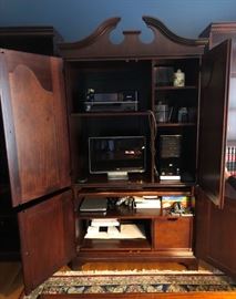 Wood Amoire -Pull out keyboard - Measurements 42" x 22" x 82"