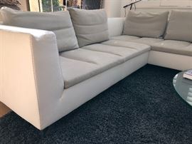 Ligne Roset - Feng couch white with grey - excellent condition! 